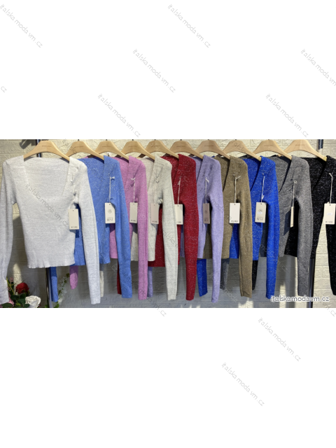 Sveter dlhý rukáv dámsky (S/M ONE SIZE) TALIANSKA MÓDA IMPGM2323666
