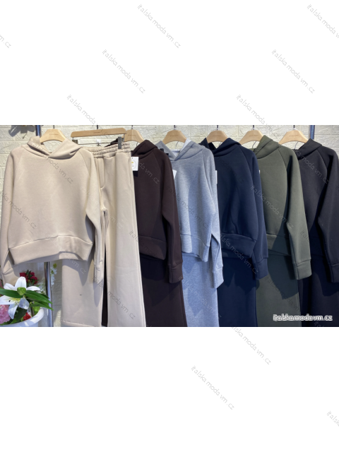 Souprava tepláky a mikina dlouhý rukáv dámská (S/M ONE SIZE) ITALSKÁ MÓDA IMPGM239514