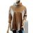 Tunika teplá dlouhý rukáv dámská nadrozměr (XL/2XL ONE SIZE) ITALSKá MóDA IM424004/DR XL/2XL čierna