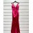 Šaty elegantní na ramínka dámské (S/M ONE SIZE) ITALSKÁ MÓDA IMPSH245551