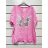 Tunika oversize 3/4 dlouhý rukáv dámská (S/M ONE SIZE) ITALSKÁ MÓDA IMPSH2423606A