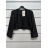 Bolerko trblietavé dlhý rukáv dámske (S/M ONE SIZE) TALIANSKA MÓDA IMPSH242319A