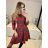 Šaty elegantní vánoční dlouhý rukáv dámské (S/M ONE SIZE) ITALSKÁ MÓDA IMM23M56723