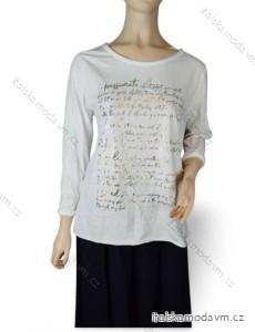 Tunika tričko dlhý rukáv dámska (S/M ONE SIZE) TALIANSKA MóDA IM423PASSION/DUR