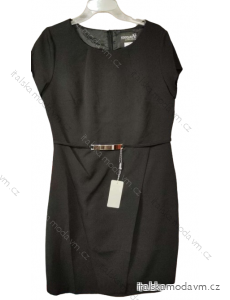Šaty elegantné spoločenské krátky rukáv dámske nadrozmer (42-54) POLSKÁ MÓDA PMF22008