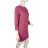 Šaty klasik teplé dlouhý rukáv dámské (S/M ONE SIZE) ITALSKÁ MÓDA IMD22781A/DR S/M Okrová