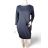 Šaty klasik teplé dlouhý rukáv dámské (S/M ONE SIZE) ITALSKÁ MÓDA IMD22781A/DR S/M Okrová