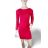 Šaty úpletové dlhý rukáv dámske (S/M ONE SIZE) MB21 IM619052/DR S/M horčicová