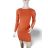 Šaty úpletové dlhý rukáv dámske (S/M ONE SIZE) MB21 IM619052/DR S/M horčicová