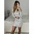 Šaty elegantní třpytivé s flitry dlouhý rukáv dámské (S/M ONE SIZE) ITALSKÁ MÓDA IMWGB234057/DU
