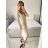 Šaty elegantné flitrové dlhý rukáv dámske (S/M ONE SIZE) TALIANSKA MóDA IMM23M30557/DU S/M červená