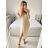 Šaty elegantné flitrové dlhý rukáv dámske (S/M ONE SIZE) TALIANSKA MóDA IMM23M30557/DU S/M červená