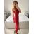 Šaty elegantné na ramienka dámske (S/M ONE SIZE) TALIANSKA MÓDA IMPBB23B24229