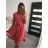Šaty elegantní letní bez rukávu dámské (S/M/L ONE SIZE) ITALSKÁ MÓDA IM923NELA/DU -   vínová,   S/M