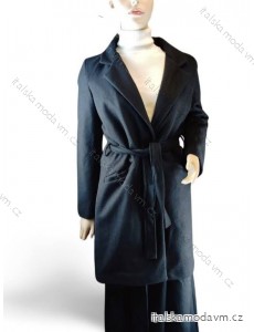 Kabát flaušový dlhý rukáv dámsky (S-2XL) TALIANSKA MÓDA IMC23599/DR