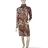 Šaty elegantný dlhý rukáv icecool dámske (S/M ONE SIZE) TALIANSKA MODA IMM22W560/DR S/M Leopardie