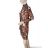 Šaty elegantný dlhý rukáv icecool dámske (S/M ONE SIZE) TALIANSKA MODA IMM22W560/DR S/M Leopardie