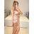 Šaty dlouhé společenské na ramínka dámské (S/M ONE SIZE) ITALSKá MODA IM3236537/DU S/M čierna