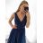 Šaty dlhé elegantné spoločenské na ramínka dámske (M/L ONE SIZE) TALIANSKA MóDA IM42380566 tmavo staroružová M / L