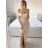 Šaty spoločenské carmen elegantné dámske (S/M ONE SIZE) TALIANSKA MODA IMS235378/DU S / M biela