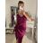 Šaty spoločenské dlhé elegantné na ramienka satén dámske (S/M ONE SIZE) TALIANSKA MÓDA IMPSH236357A/DUR S/M kráľovská modrá