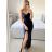 Šaty elegantní společenské dlouhé na ramínka dámské (S/M ONE SIZE) ITALSKÁ MÓDA IM324LOVE/DU -   zelená -   S/M