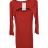 Šaty elegantný dlhý rukáv dámske (S/M ONE SIZE) TALIANSKA MÓDA IMPLI243629