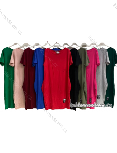Šaty krátky rukáv dámske nadrozmer (XL/2XL ONE SIZE) TALIANSKA MÓDA IMC24014