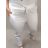 Nohavice strečové dlhé dámske nadrozmer (XL/2XL ONE SIZE) TALIANSKA MÓDA IMPSH23B0002/DR -   biela -   XL/2XL