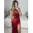 Šaty dlouhé společenské na ramínka dámské (S/M ONE SIZE) ITALSKÁ MÓDA IMPSH235396