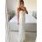 Šaty dlhé elegantné spoločenské na ramienka dámske (S/M ONE SIZE) TALIANSKA MÓDA IMPBB23B23376