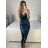 Šaty dlouhé společenské na ramínka dámské (S/M ONE SIZE) ITALSKá MODA IM3236537/DU S/M čierna