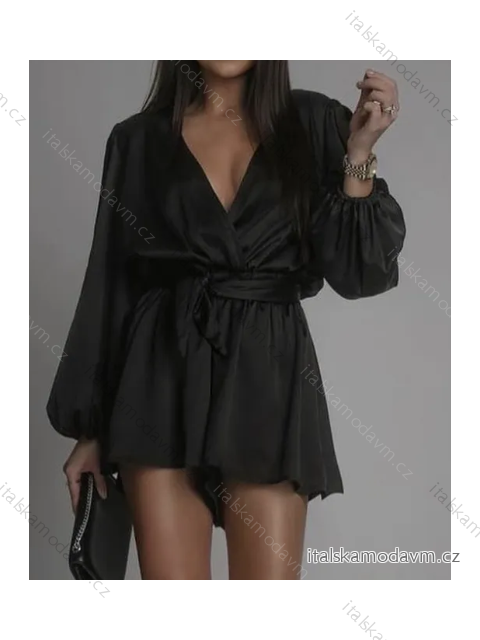 Šaty elegantný dlhý rukáv dámske (S/M ONE SIZE) TALIANSKA MÓDA IMPBB24H8286