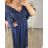 šaty plesové elegantní společenské krátký rukáv dámské nadrozměr (2XL/3XL ONE SIZE) ITALSKÁ MÓDA IMM2361107pl/DU 2XL/3XL Černá