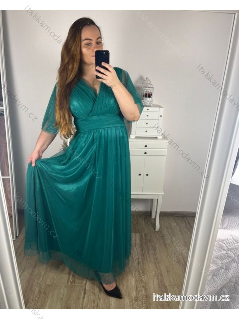 Šaty spoločenské elegantné dámske (L/XL ONE SIZE) TALIANSKA MODA IMS23DIANA/DR