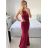 Šaty dlouhé letní elegantní bez rukávu dámské (S/M ONE SIZE) ITALSKÁ MÓDA IMPBB232L9618/DU královská modrá S/M