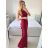Šaty dlouhé letní elegantní bez rukávu dámské (S/M ONE SIZE) ITALSKÁ MÓDA IMPBB232L9618/DU královská modrá S/M