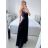 Šaty dlhé elegantné spoločenské na ramínka dámske (M/L ONE SIZE) TALIANSKA MóDA IM42380566