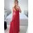 Šaty dlhé elegantné spoločenské na ramínka dámske (M/L ONE SIZE) TALIANSKA MóDA IM42380566