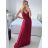 Šaty dlhé elegantné spoločenské na ramínka dámske (M/L ONE SIZE) TALIANSKA MóDA IM42380566