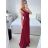 Šaty dlhé elegantné spoločenské na ramínka dámske (M/L ONE SIZE) TALIANSKA MóDA IM42380566