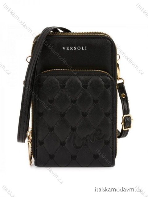 Kabelka malá dámska (ONE SIZE) VERSOLI VER23POR-T-11/DUR -   čierna
 -   ONE SIZE
