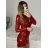 Šaty spoločenské trblietavé s flitrami dlhý rukáv dámske (S/M ONE SIZE) TALIANSKA MÓDA IMPBB23B24389