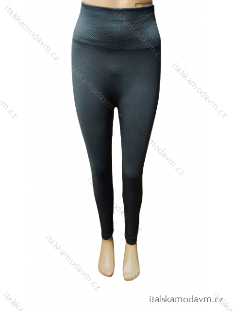 Legíny bezešvé teplé thermo vysoký pas dámské (L/XL,XL/2XL) GREENICE GRE22JMK003B/DUR -   šedá tmavá -   2LX/3XL
