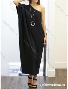 Šaty dlhé krátky rukáv dámske nadrozmer (L/XL/2XL ONE SIZE) TALIANSKA MÓDA IMD24009