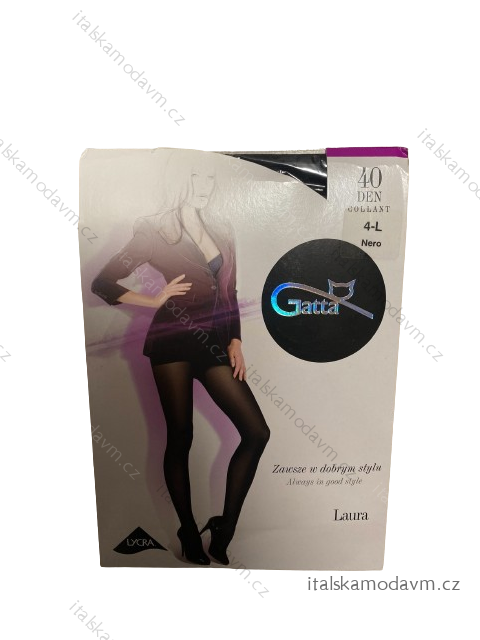 Punčocháče dámské 40DEN (S,M,L) DPP GATTA GATT24LAURA -   Černá -   L