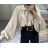 Košeľa elegantný dlhý rukáv dámska (S/M ONE SIZE) TALIANSKA MÓDA IMPBB24B10550