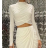 Top croptop dlouhý rukáv dámský (S/M ONE SIZE) ITALSKÁ MÓDA IMPBB24C32063