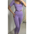 Souprava legíny dlouhé a croptop dámská (S/M ONE SIZE) ITALSKÁ MÓDA IMPMD2482307L