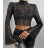Croptop dlhý rukáv dámsky (S/M ONE SIZE) TALIANSKA MÓDA IMPMD2431761
